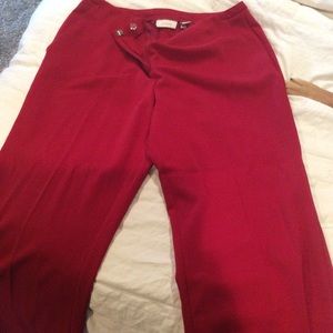 Red Chico’s trousers